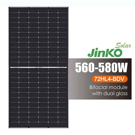 Bifacial Solar Panels 580w Jinko Solar Tiger Neo 72hl4 Bdv 560 580w