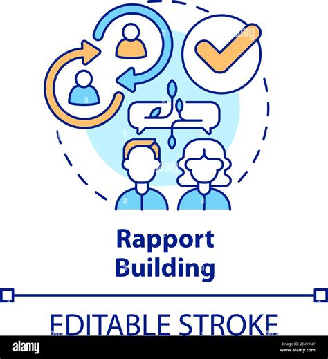 Rapport Building Concept Icon Stock Vector Image Art Alamy