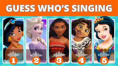 Guess Whos Singing Disney Song Quiz Challenge Elsa Moana