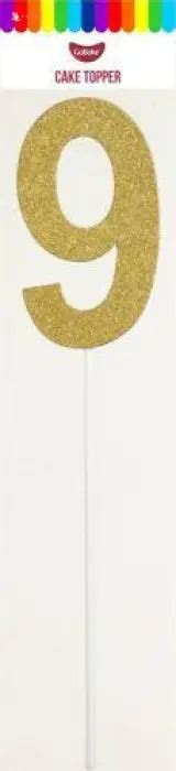 Number 9 Gold Card Cake Topper The Cake Mixer The Cake Mixer