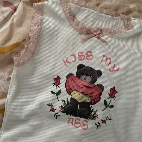 Kiss My Ass Tank Top Unbranded I Bought It Depop