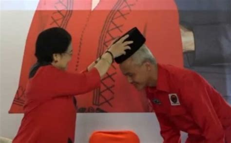 Pdip Resmi Usung Ganjar Pranowo Jadi Capres Megawati Hadiahi Peci