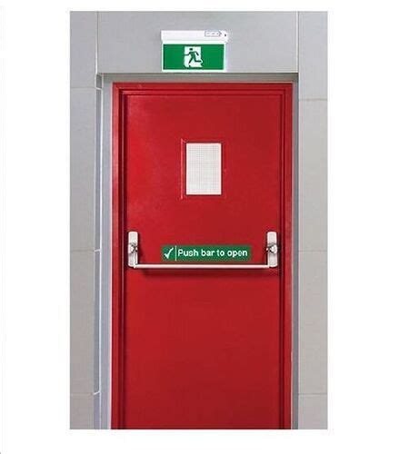 Powder Coated Steel Hinged Fire Rated Door For Emergency Exit At 7000