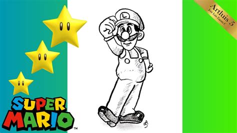 Como Desenhar O Luigi Do Super Mario Youtube