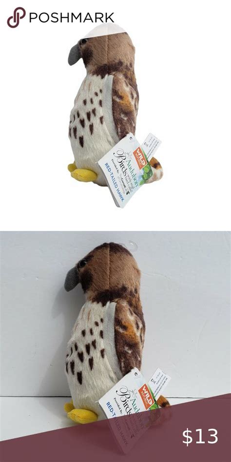 Audubon Society Wild Republic Plush Toy Animal Red Tailed Hawk 6 Sound