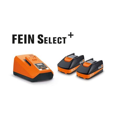 Fein 92604315090 Select 18v Battery Starter Set 3 Ah Comes With 2 Batteries And Charger