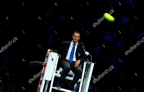 Umpire Mohamed Lahyani Barclays Atp World Editorial Stock Photo Stock