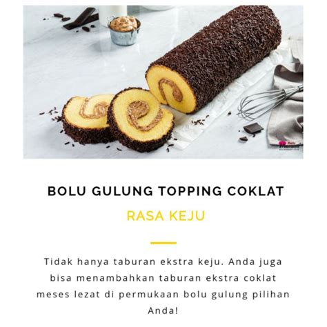 Jual Bolu Gulung Meranti Dengan Topping Shopee Indonesia