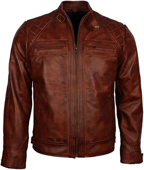 Cafe Racer Mens Classic Vintage Brown Motorbikers Fashion Riders