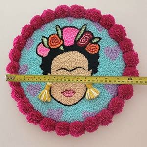 Frida Kahlo Punch Needle Wall Art Etsy