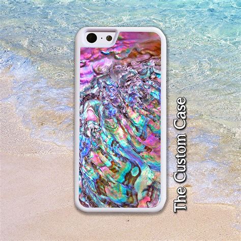 Abalone Phone Case Rainbow Abalone Shell Case Pink Shell Iphone 455c