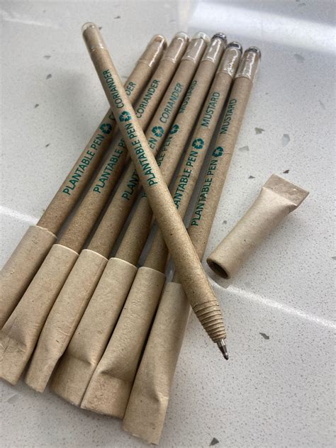 Plantable Pens Sustainable And Eco Friendly Pens With Etsy UK