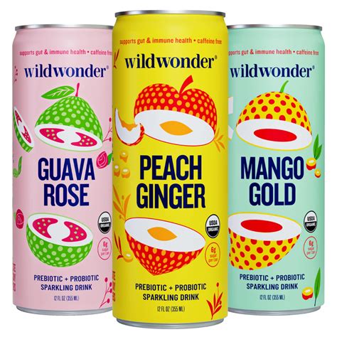 Buy Wildwonder Sparkling Probiotic Juice Drink W Gut And Support 5g Fiber