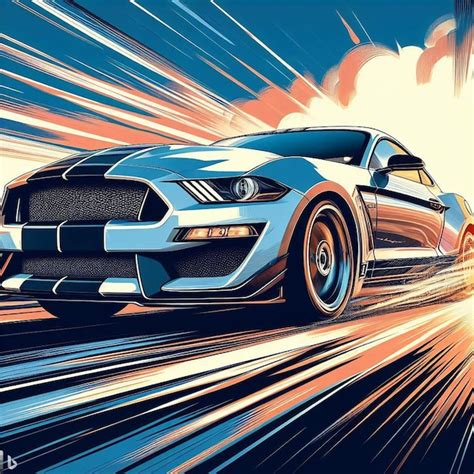 Premium Vector Impressive Shelby Ford Mustang Eleanor Car Gt500