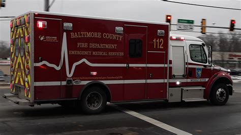 Baltimore County Medic 112 Responding Youtube