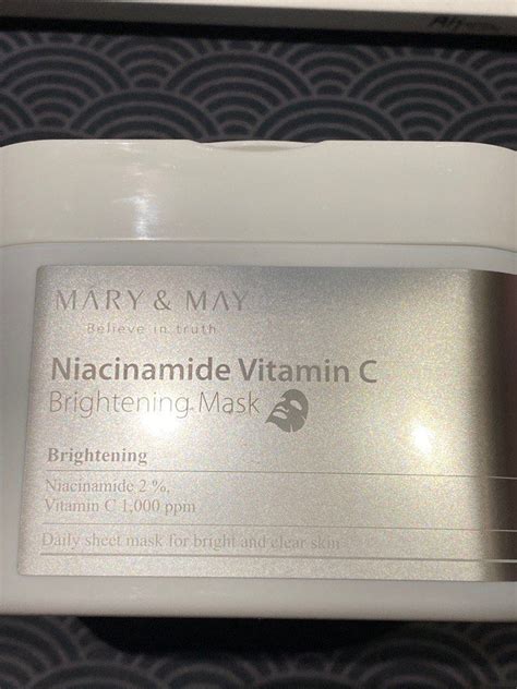 Mary May Niacinamide Vitamin C Brightening Mask Beauty Personal