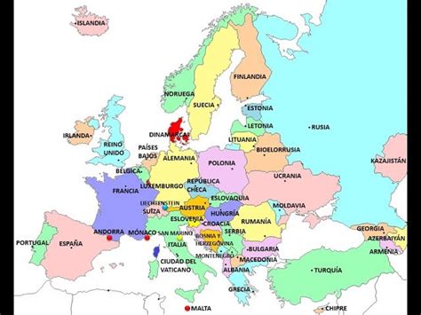 vertical no Mecánicamente mapa politico europa paises y capitales por