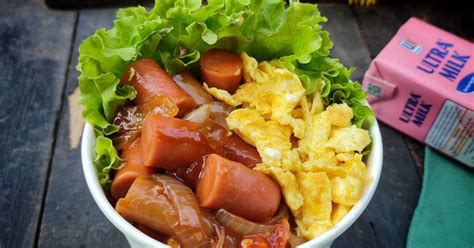 Resep Rice Bowl Sosis Asam Manis Oleh Widjie Astuti Cookpad