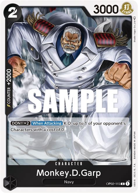 Monkey D Garp Paramount War One Piece Card Game