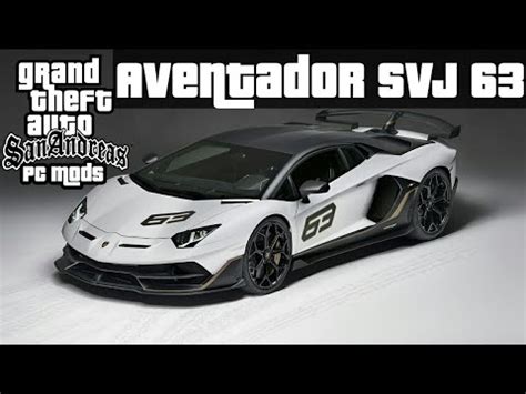 Lamborghini Aventador Svj Mod Gta Sa Pc Racing Car Mod Youtube