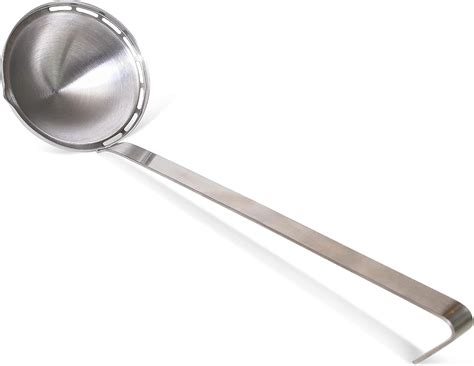 Kasian House Stainless Steel Ladle With Oil And Fat Skimmer Unique