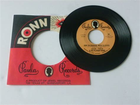 Judy in Disguise with Glasses John Fred & His Playboy Band Vintage 45 Record 7 45rpm Vinyl ...