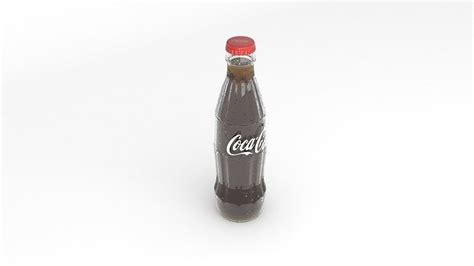 Wet Coca Cola Glass Bottle D Model Cgtrader