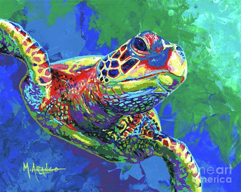 Giant Sea Turtle Painting By Maria Arango Fine Art America