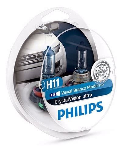 Par Lampada Branca Philips Crystal Vision Ultra H Pingos