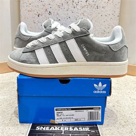 Adidas Campus 00s Grey Three Cloud White Grey Gum Fesyen Pria Sepatu