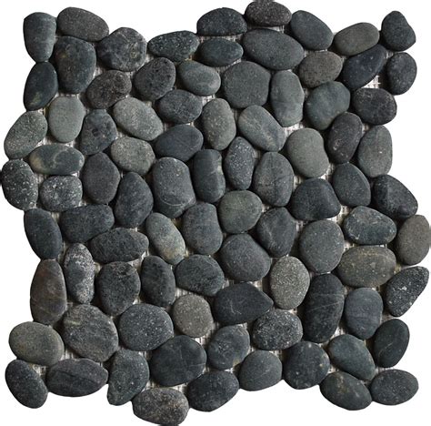 Pebble Tile Pebble Tiles Pebble Mosaic Pebble Mosaics Black Pebble