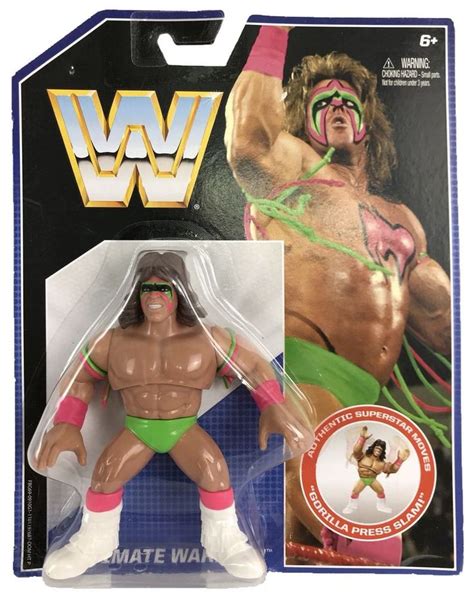 Ultimate Warrior Action Figure Mattel Wwe Retro Series Brand New