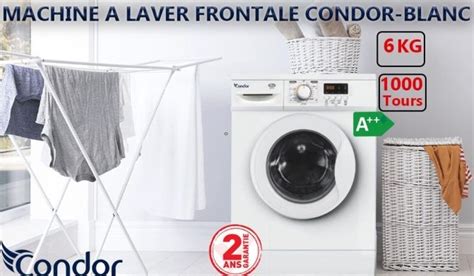 Machine A Laver Frontale Condor Wf A W Kg Blanc Techgate