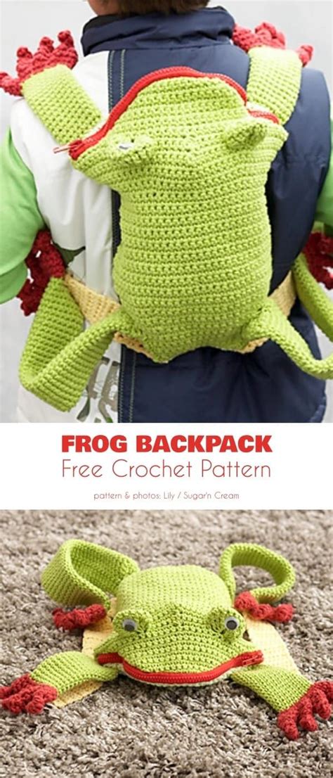 Animal Backpack Free Crochet Patterns | Crochet backpack pattern ...