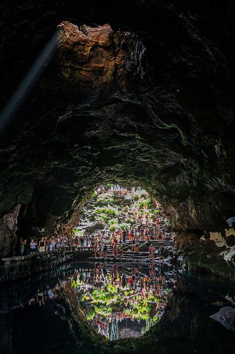 Jameos Del Agua Is A Series Of Lava License Image Lookphotos