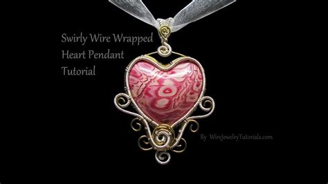 Swirly Wire Wrapped Heart Pendant Tutorial Youtube