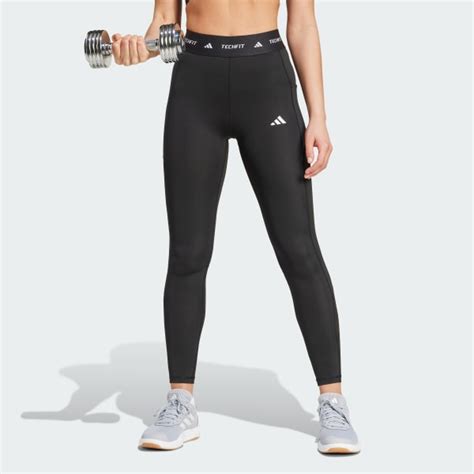 Adidas Techfit Stash Pocket Full Length Leggings Black Adidas Australia