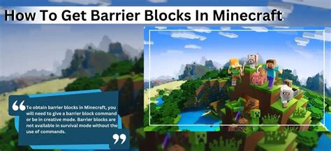 How To Get Barrier Blocks In Minecraft Quick Easy Way