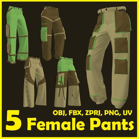 D Female Pants Turbosquid