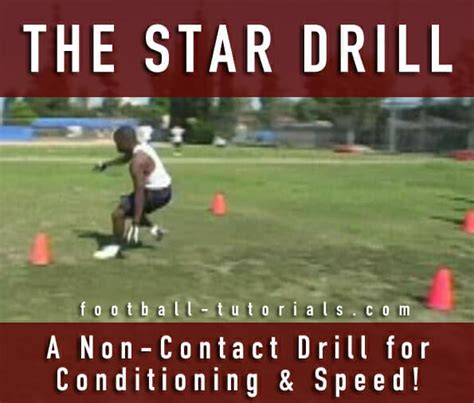 Football Non-Contact Drill: The Star Drill - Football Tutorials