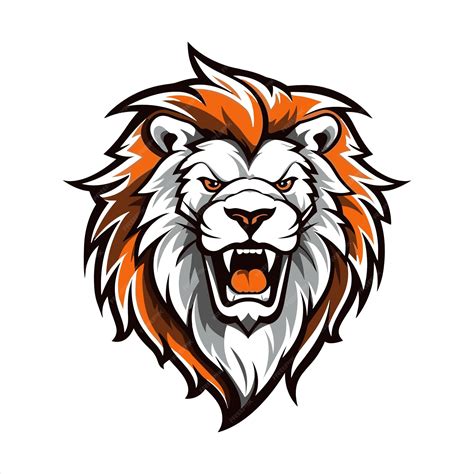 Premium Vector Vector Lion Mascot Logo Template With Whit Background