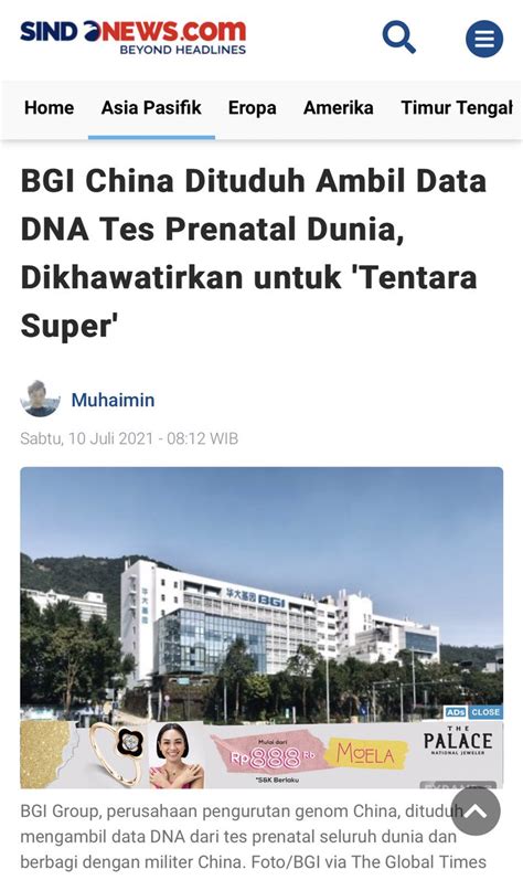 BGI China Dituduh Ambil Data DNA Tes Prenatal Dunia Dikhawatirkan