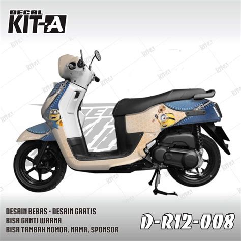 Jual Decal Sticker Fazzio Minion Full Body Keren Stiker Motor Minion Di