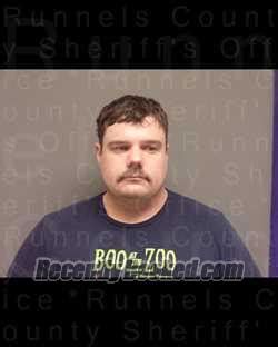 Recent Booking Mugshot For NATHAN SELLERS In Runnels County Texas