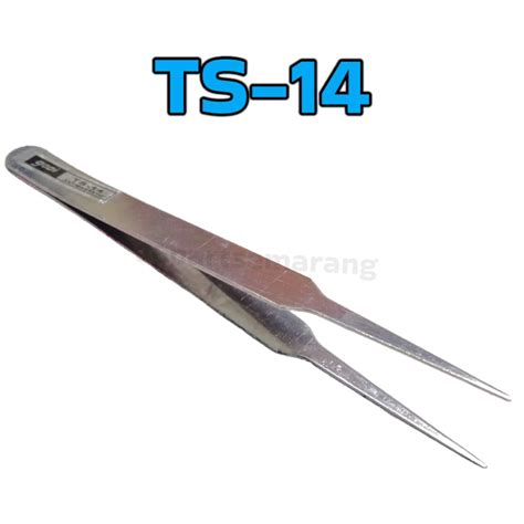 Jual Pinset Lurus Bengkok Lancip Tweezer Stainless Steel New Shopee