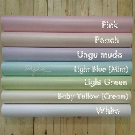 Jual Kertas Jasmine Warna Muda Ukuran Plano 79cm X 109cm Shopee