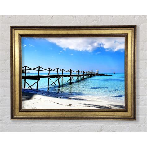 Haus Am Meer Gerahmtes Leinwandbild Boardwalk In Paradise Wayfair De