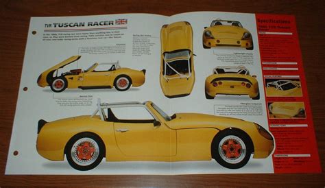 Tvr Tuscan Racer Original Imp Brochure Specs Info