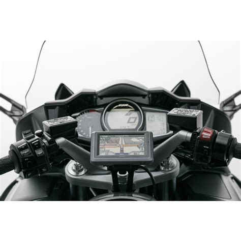 Support Gps Pour Guidon Sw Motech Yamaha Fjr Le Noir