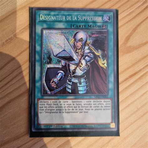 Carte Yu gi oh Désignateur de la Suppression MP22 FR265 Grenier du Geek